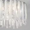 Хрустальная подвесная люстра Radiance 101011/6 хром белая цилиндр Eurosvet