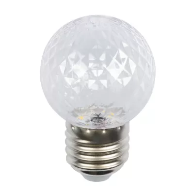 Лампочка светодиодная Bicolor LED-D45-1W/BLUE/E27/CL/С PINEAPPLE Volpe