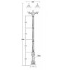 Стеклянный наземный фонарь ELBA 86410A/01 E7 Bl Oasis Light