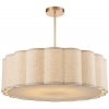 Стеклянная потолочная люстра Kortni 8287/7 бежевая цилиндр Lumion