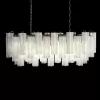 Стеклянная подвесная люстра Murano 10580/1000R White белая Loft It