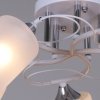 Стеклянная потолочная люстра  06108-0.3-05 WH+CR белая цилиндр