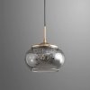Стеклянный подвесной светильник MT9128 MT9128-1H gold/smoke DeLight Collection