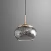 Стеклянный подвесной светильник MT9128 MT9128-1H gold/smoke DeLight Collection