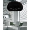 Стеклянный подвесной светильник Stilio LDP 6018-400 BK цилиндр черный Lumina Deco