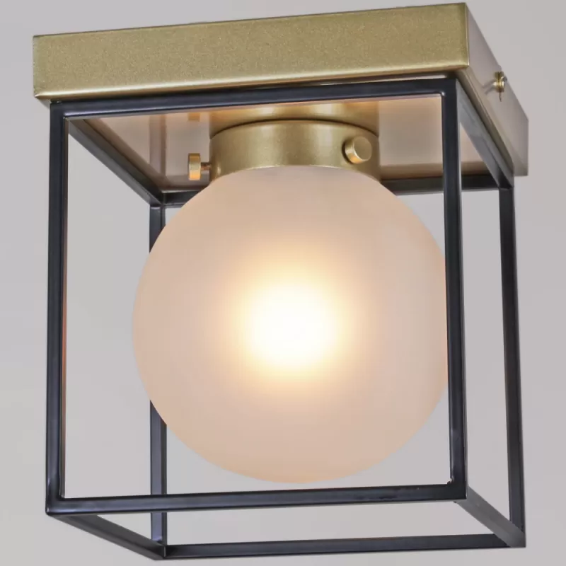 Стеклянный потолочный светильник  IL0050-1C-79 белый форма шар Стеклянный потолочный светильник  IL0050-1C-79 белый форма шар