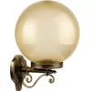 Настенный фонарь уличный Globo Prism gold 88201PG 02 Gb цвет янтарь форма шар Oasis Light Настенный фонарь уличный Globo Prism gold 88201PG 02 Gb цвет янтарь форма шар Oasis Light