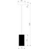 Подвесной светильник Bonaldo 50246/1 LED/ черный цилиндр черный Eurosvet