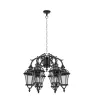 Стеклянный уличный светильник подвесной ROMA L 95270L/6/16L Bl прозрачный Oasis Light