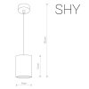 Подвесной светильник Shy 9391 цилиндр серый Nowodvorski