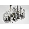 Хрустальная подвесная люстра Florina LDP 7041-700-PR BK прозрачная Lumina Deco