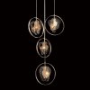 Стеклянный подвесной светильник Cowley P60669-4 gold/clear прозрачный DeLight Collection