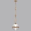 Стеклянный подвесной светильник Krema 5441/1C форма шар прозрачный Odeon Light