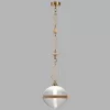 Стеклянный подвесной светильник Krema 5441/1C форма шар прозрачный Odeon Light