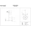 Стеклянная потолочная люстра Lita H002PL-08G прозрачная Maytoni