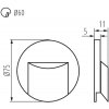 Подсветка ступеней лестницы ERINUS 33335