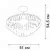 Хрустальная потолочная люстра  V5352-1/5PL прозрачная Vitaluce