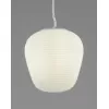 Стеклянный подвесной светильник Arden V11344-1P белый конус