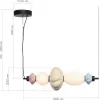 Стеклянный подвесной светильник Florentini SL6134.423.01 белый форма шар ST Luce