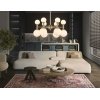 Стеклянная подвесная люстра High Light LH51050 белая форма шар Ambrella