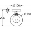 Стеклянный настенно-потолочный светильник Basic form MOD521WL-01G1 форма шар белый Maytoni