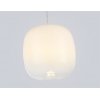 Стеклянный подвесной светильник High Light LH11091 белый цилиндр Ambrella
