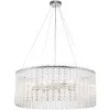 Стеклянная подвесная люстра ASTLEY 2104/8S прозрачная круглая Escada