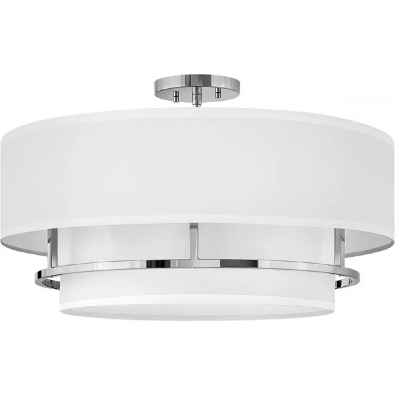 Потолочная люстра Graham HK-GRAHAM-L-PN цилиндр белая Hinkley Потолочная люстра Graham HK-GRAHAM-L-PN цилиндр белая Hinkley