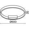 Потолочный светильник Rim MOD058CL-L35BSK белый Maytoni