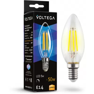 Лампочка светодиодная Candle dim 5W 7199 Voltega