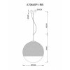 Стеклянный подвесной светильник Jupiter Copper A7964SP-1RB форма шар прозрачный Artelamp