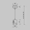 Подвес тросовый Accessories for tracks Flarity TRA157SW-IPC1-BS Maytoni