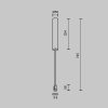 Основание потолочное Accessories for tracks Flarity TRA159C-BB1-PT Maytoni