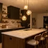 Стеклянный подвесной светильник Rocka CL247084 форма шар цвет янтарь Citilux
