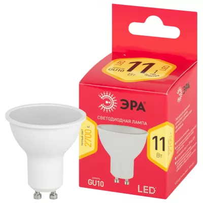 Лампочка светодиодная  LED MR16-11W-827-GU10 R ЭРА