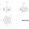 Стеклянная потолочная люстра Floret ZRS.01201.10 белая форма шар