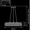 Хрустальный подвесной светильник ONDA 741104 прозрачный Lightstar