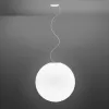 Стеклянный подвесной светильник Lumi F07A2701 белый форма шар Fabbian