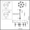 Потолочная люстра London 4894/7 конус белая Odeon Light