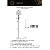 Торшер Zhaklin APL.744.05.01 конус белый Aployt