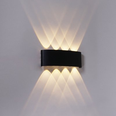 Настенный светильник  86834-9.2-008KT LED8*1W BK