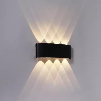 Настенный светильник  86834-9.2-008KT LED8*1W BK