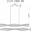 Хрустальный подвесной светильник Woodstock 2119-1000 BR прозрачный iLedex