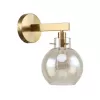 Стеклянное бра Palear 2775-1W цвет янтарь форма шар Favourite