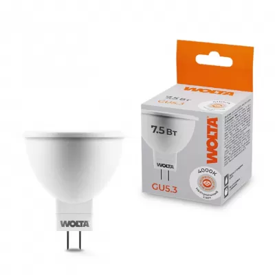 Лампочка светодиодная  25SMR16-220-7.5GU5.3 Wolta
