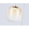 Стеклянный подвесной светильник High Light LH11105 цвет янтарь цилиндр Ambrella