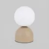 Стеклянный интерьерная настольная лампа Miki 11498 Miki Sabia белый форма шар TK Lighting Стеклянный интерьерная настольная лампа Miki 11498 Miki Sabia белый форма шар TK Lighting