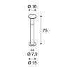 Стеклянный наземный светильник Alpa 228945 белый SLV