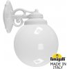 Настенный фонарь уличный GLOBE 250 G25.131.000.WYF1RDN форма шар белый Fumagalli