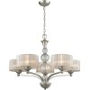 Подвесная люстра Friuli 983 VL1235L05 белая цилиндр Vele Luce